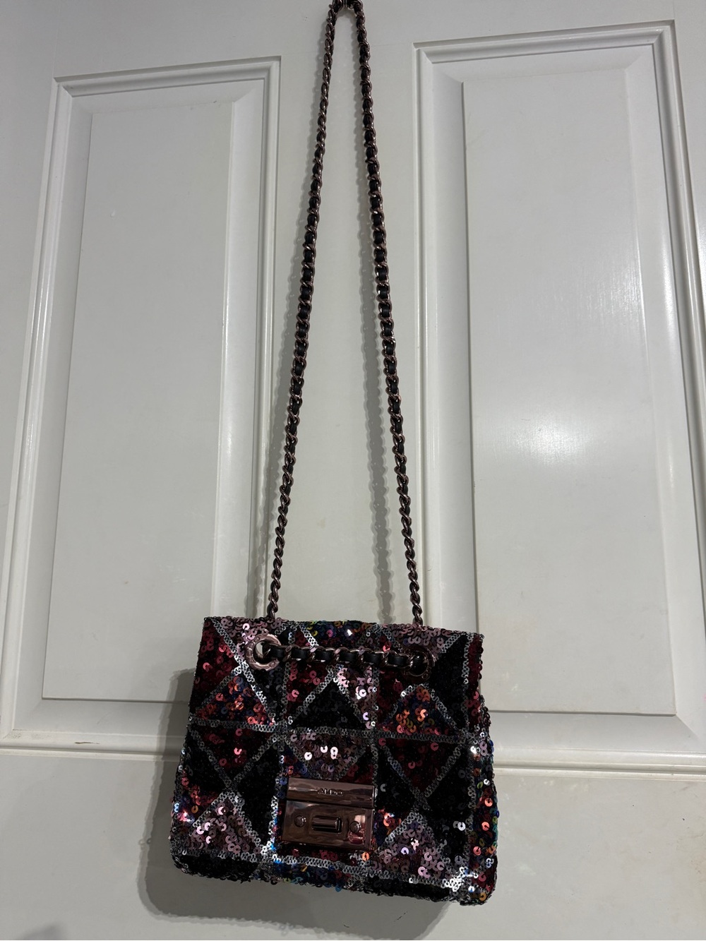 Aldo Sequin Quilted Crossbody Bag - Multicolor